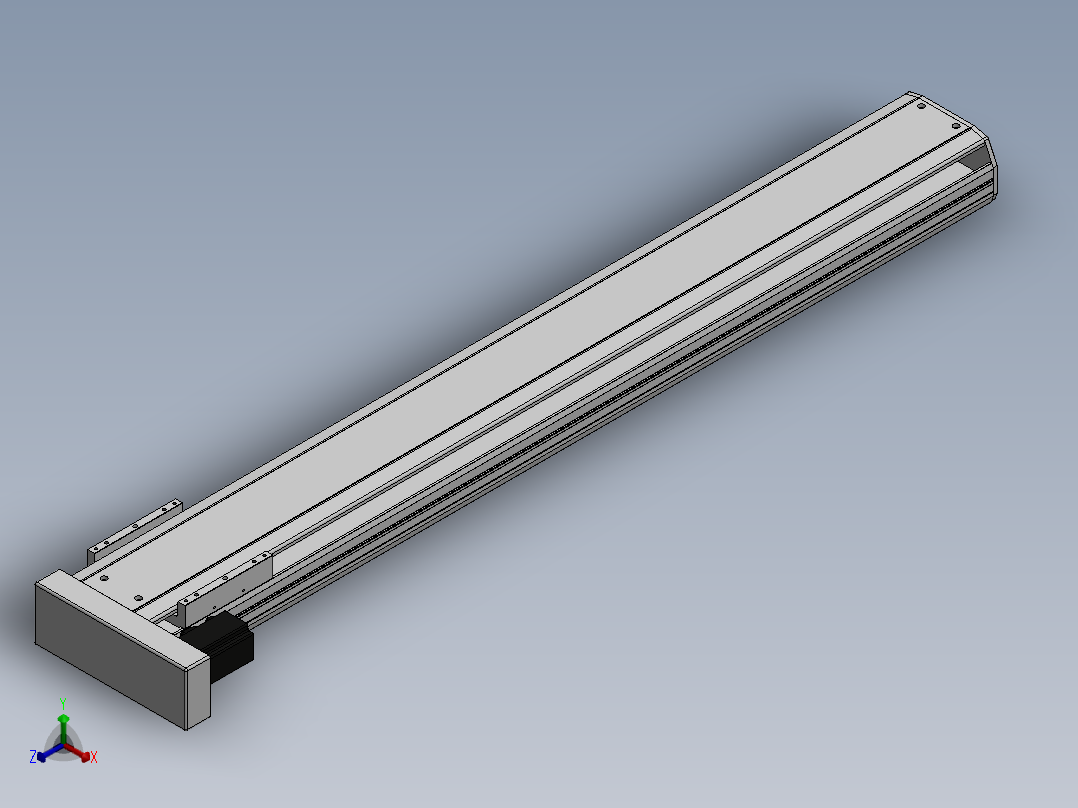 精密模组MY170-T10-1200L-BL-P40B-C4-C正等轴测图