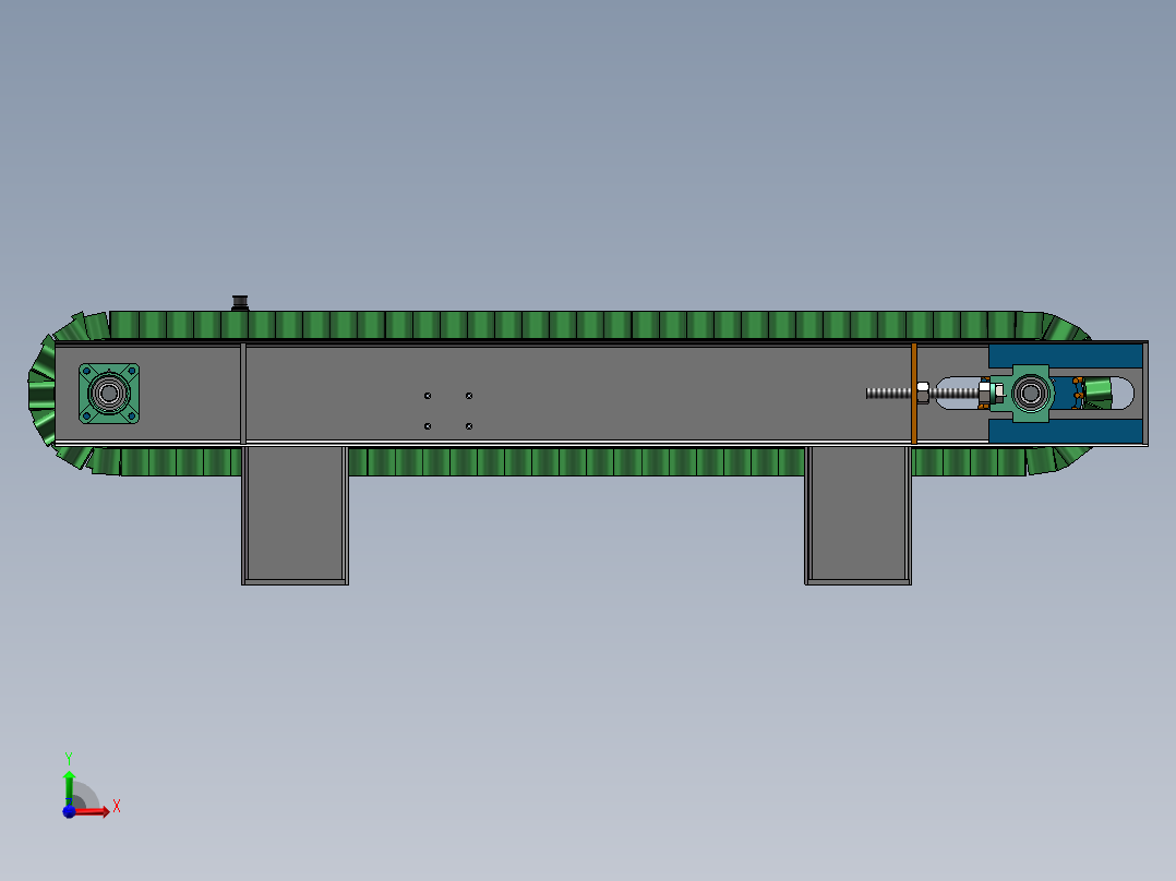 皮带秤模型前视图