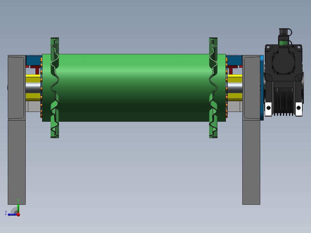 皮带秤模型右视图