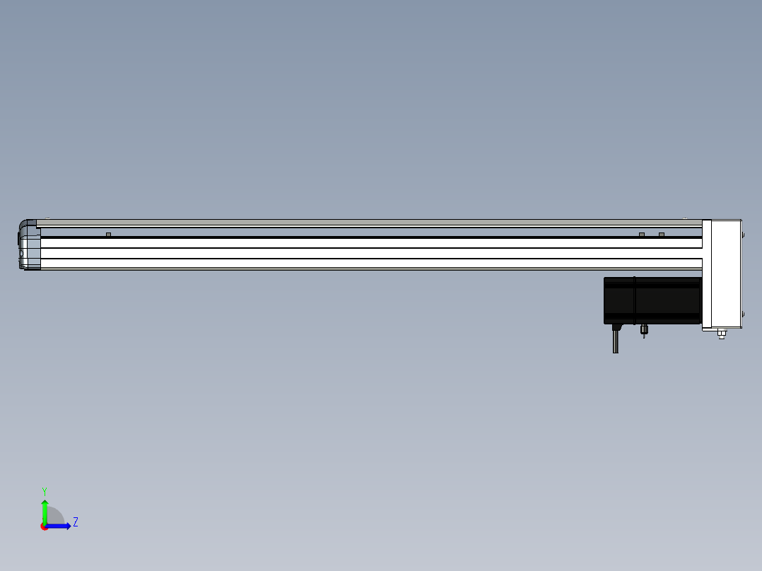 Toyo东佑达直线模组-ETH12-700-BM-200W+煞車左视图