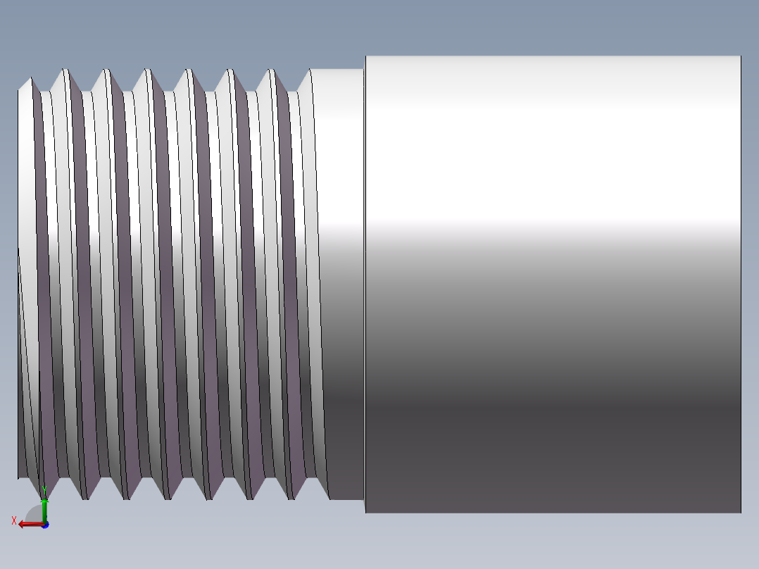丝头-单外丝 DN15后视图