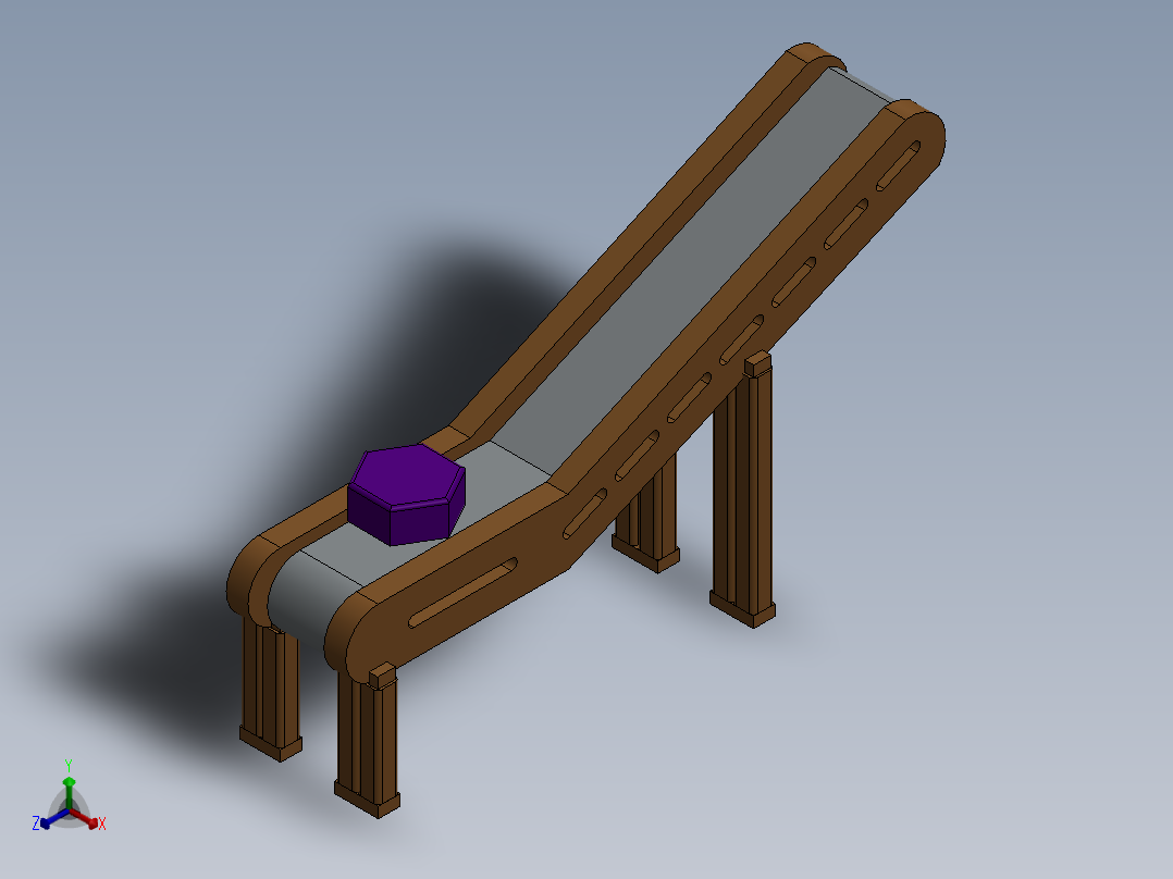 皮带输送机 (68)正等轴测图