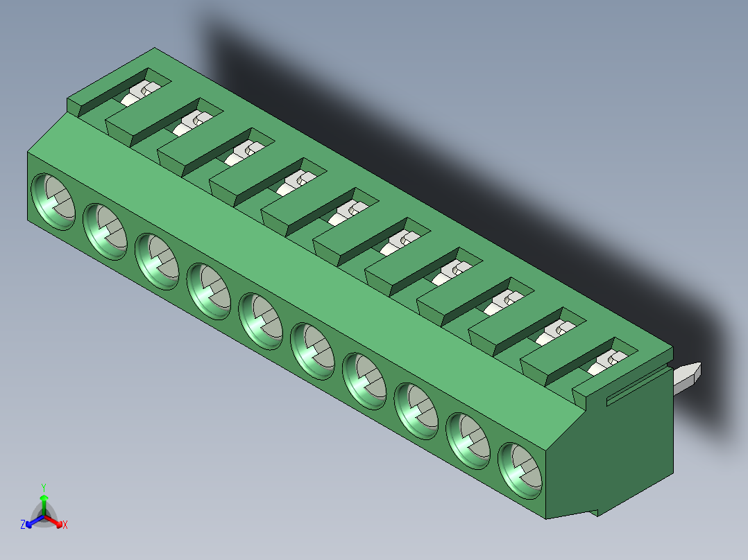 DG381-3.5-10P-14正等轴测图