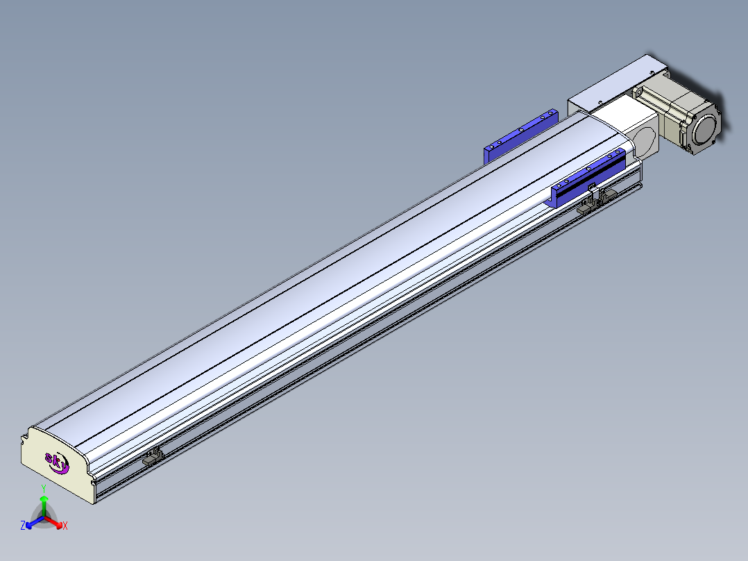 同步带滑台-半封闭B17H-L50-S1000-L-P75-D3