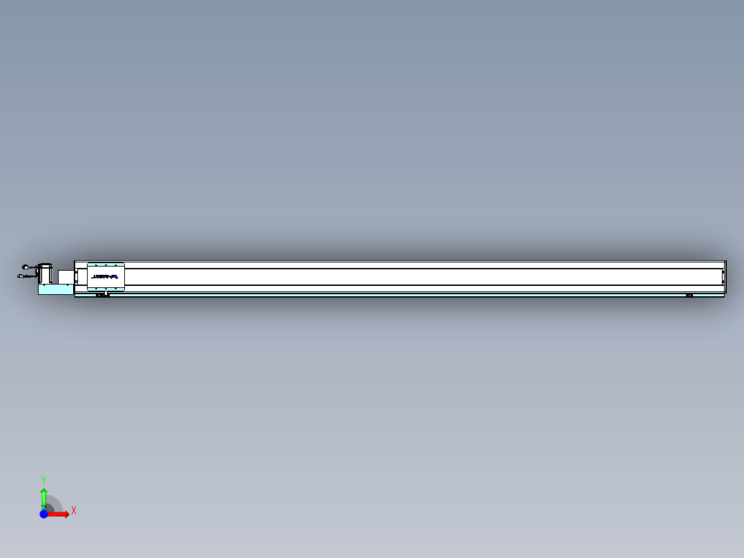 威洛博VBC同步带传动一无尘环境VBC14-L45-S2500-BL-ZP40-C3前视图