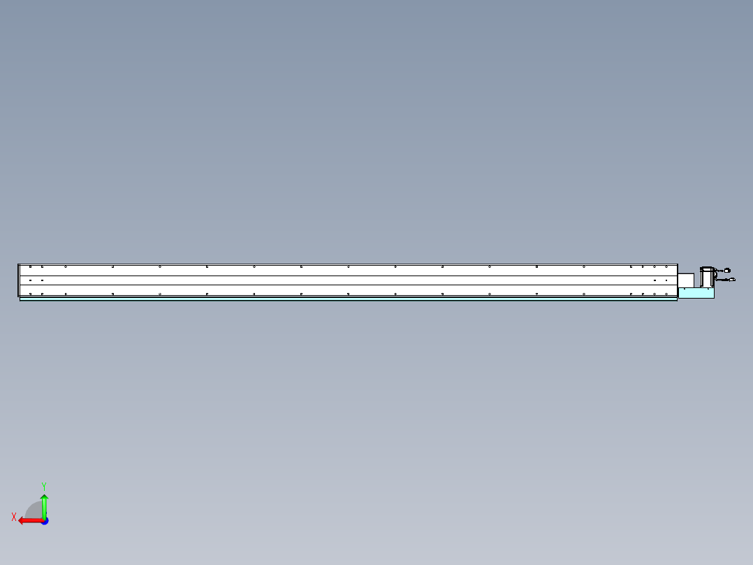 威洛博VBC同步带传动一无尘环境VBC14-L45-S2500-BL-ZP40-C3后视图