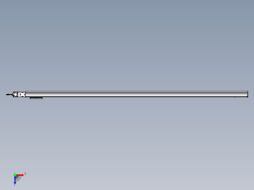 威洛博VBC同步带传动一无尘环境VBC14-L45-S2500-BL-ZP40-C3俯视图