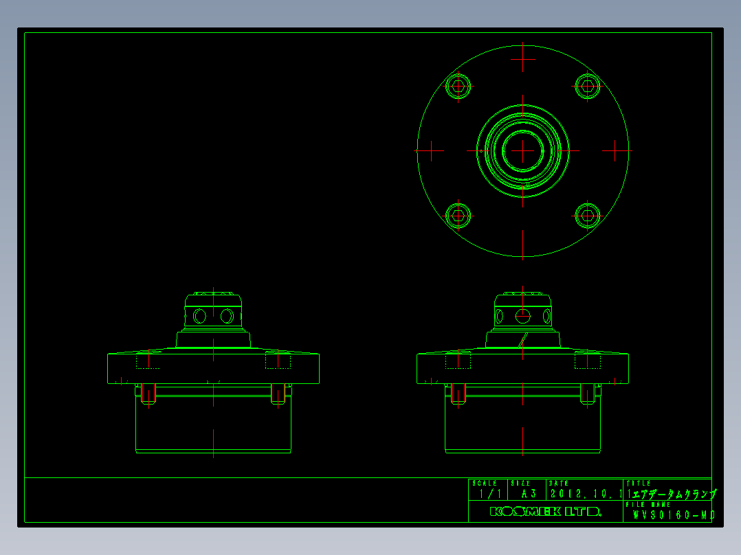 KOSMEKWVS0160-MD多系列多零件图纸模型多系列多零件图纸模型