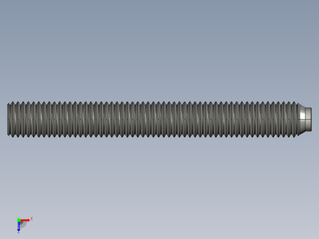 推力螺絲(塑膠頭)2276-3D多系列多零件图纸模型俯视图
