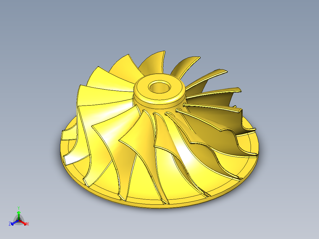 叶轮 (44)正等轴测图