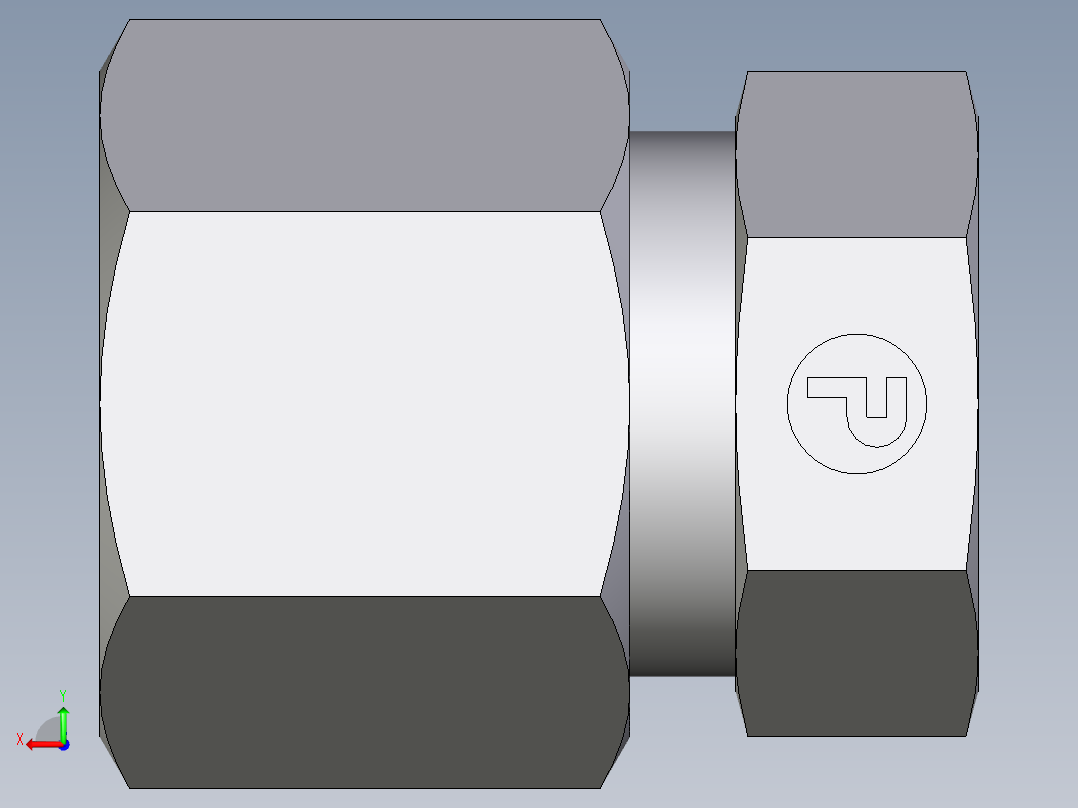 卡套式工业通用硬管接头EO_Blanking_plug_for_tube_ends_ROV10S71后视图