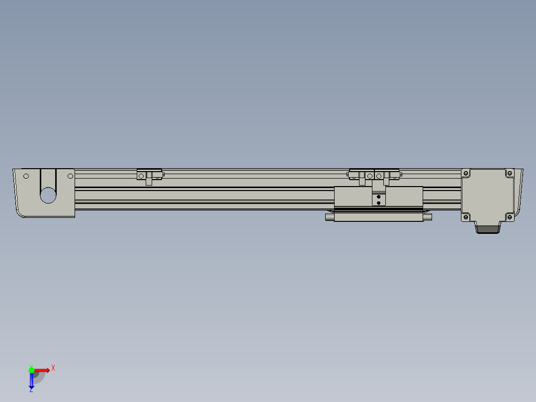 威洛博LB.GB同步带传动--欧规系列EBF5-L11-S250-BL-P20-C4俯视图