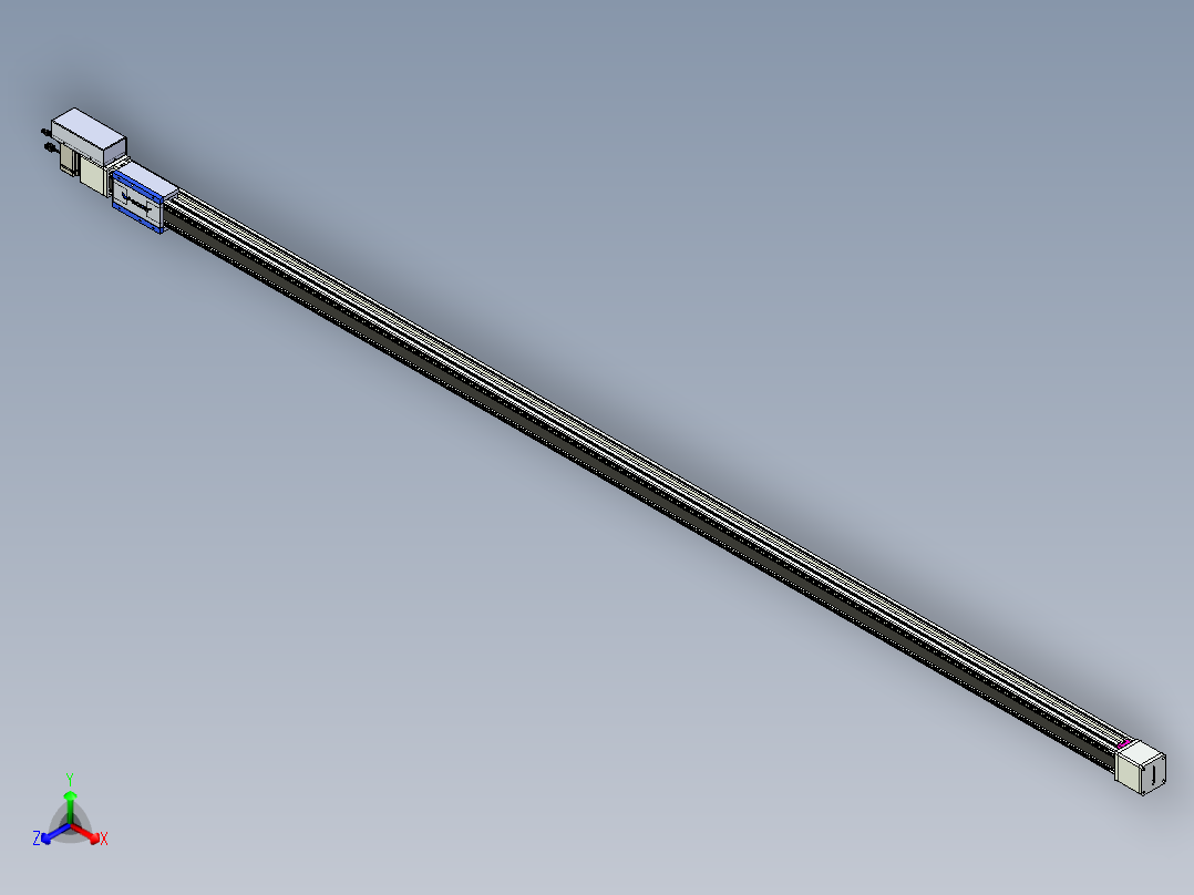 威洛博LB.GB同步带传动--欧规系列GB8-L96-S3600-BR-P75正等轴测图