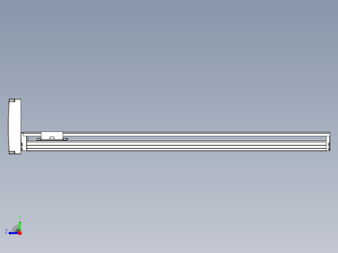 TPA-KNR-86E-1610C-L900A1-MU-BJ86-N3线性模块铝制底座右视图