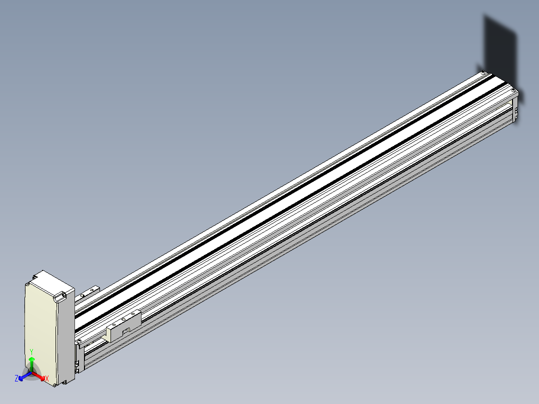 TPA-KNR-86E-1610C-L900A1-MU-BJ86-N3线性模块铝制底座正等轴测图