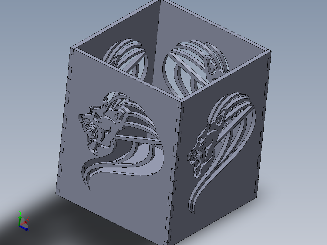 solidworks 雄狮<span style='color: red'>铅笔</span>盒