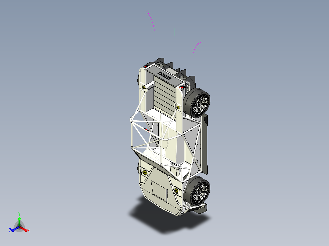 Tubecar钢管车皮卡车模型3D图纸 STP格式