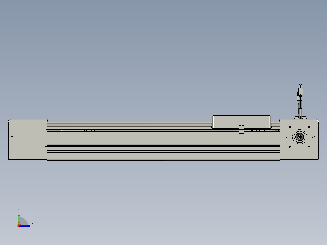 威洛博直线电机模组EB8-L200-S400-L-P75-MS3左视图