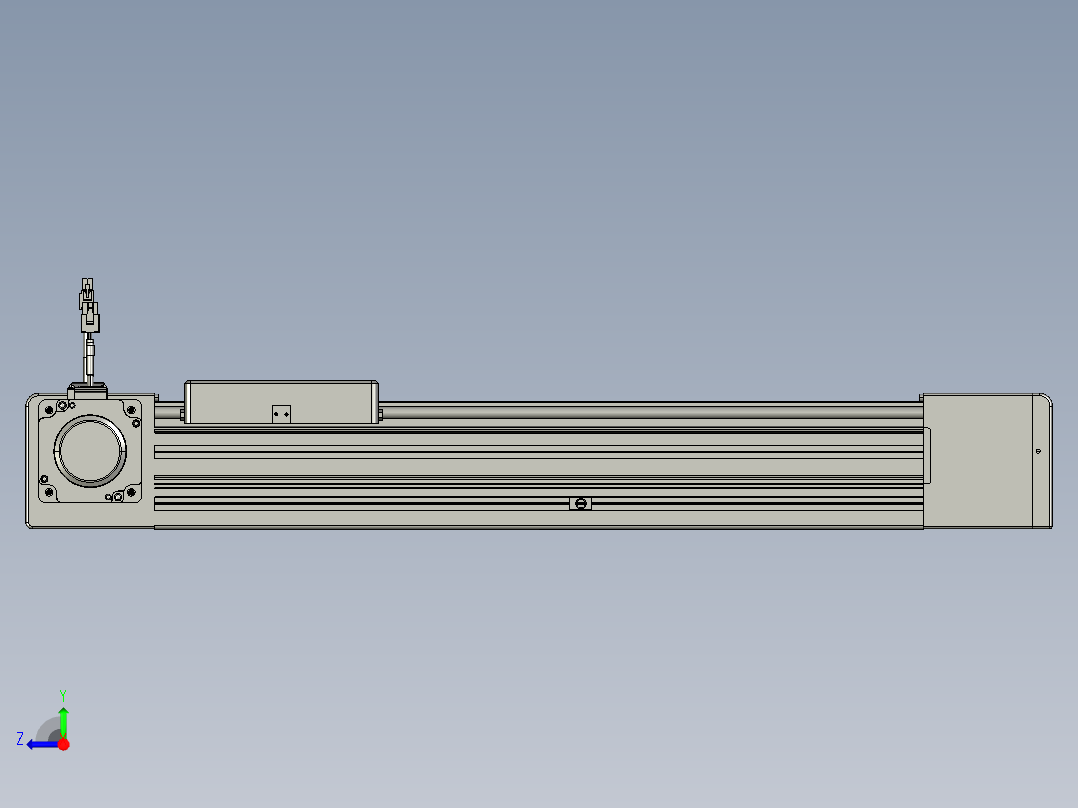 威洛博直线电机模组EB8-L200-S400-L-P75-MS3右视图
