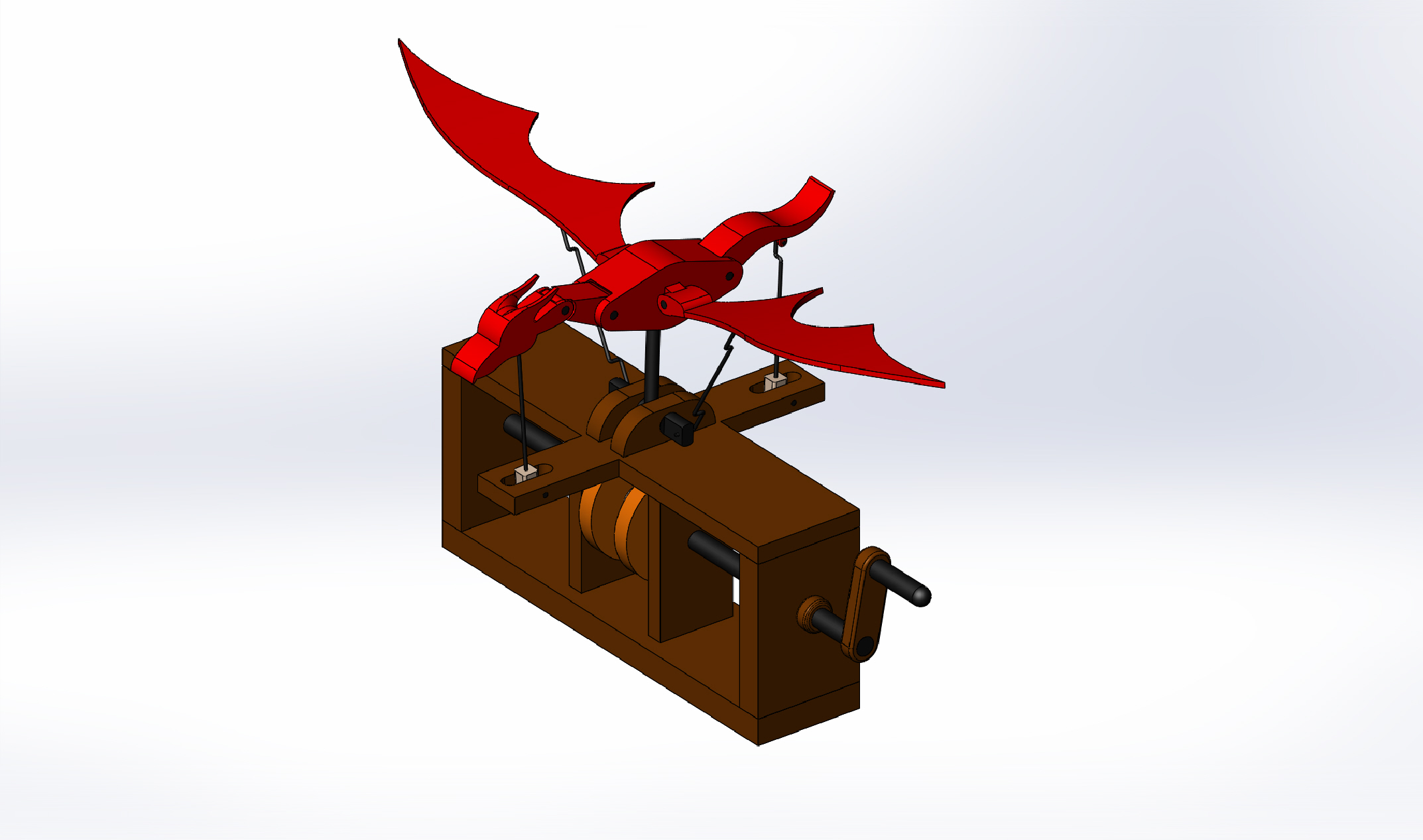 转动飞龙玩具模型3D图纸