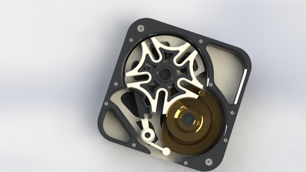 间歇槽轮转盘传动机构(含动画)