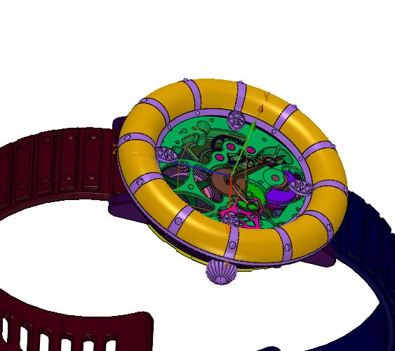 全自动机械多功能皮带男表