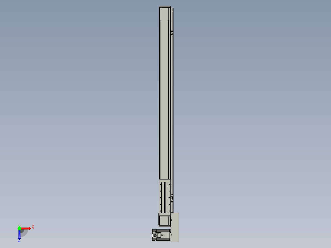 欧规系列-LB8-L75-S1100-BL-ZP75-C3俯视图