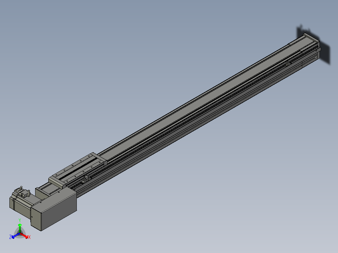 欧规系列-LB8-L75-S1100-BL-ZP75-C3正等轴测图