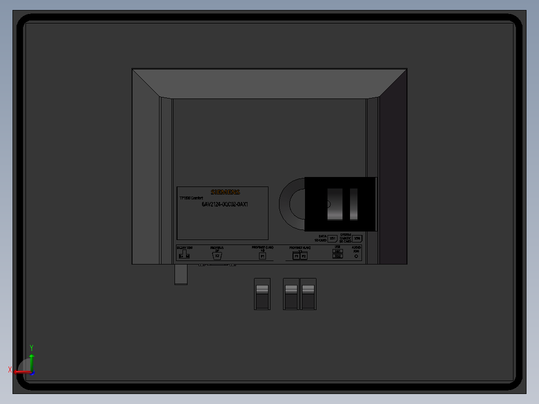 西门子触控屏TP1500 3后视图