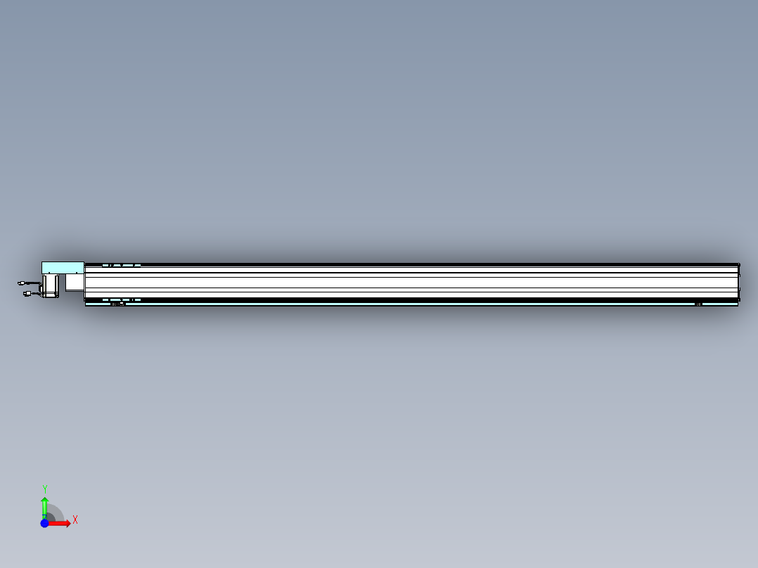威洛博VBF同步带传动一般环境VBF14-L45-S2100-BR-ZP40-C3前视图