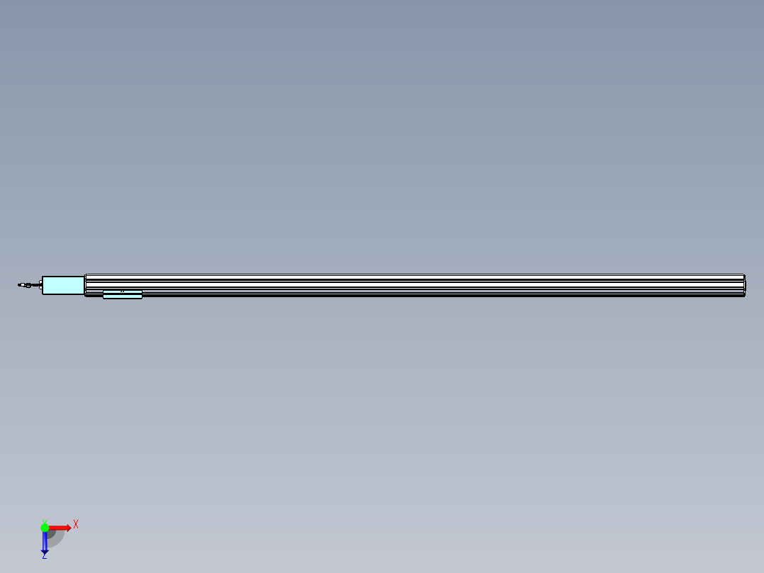 威洛博VBF同步带传动一般环境VBF14-L45-S2100-BR-ZP40-C3俯视图