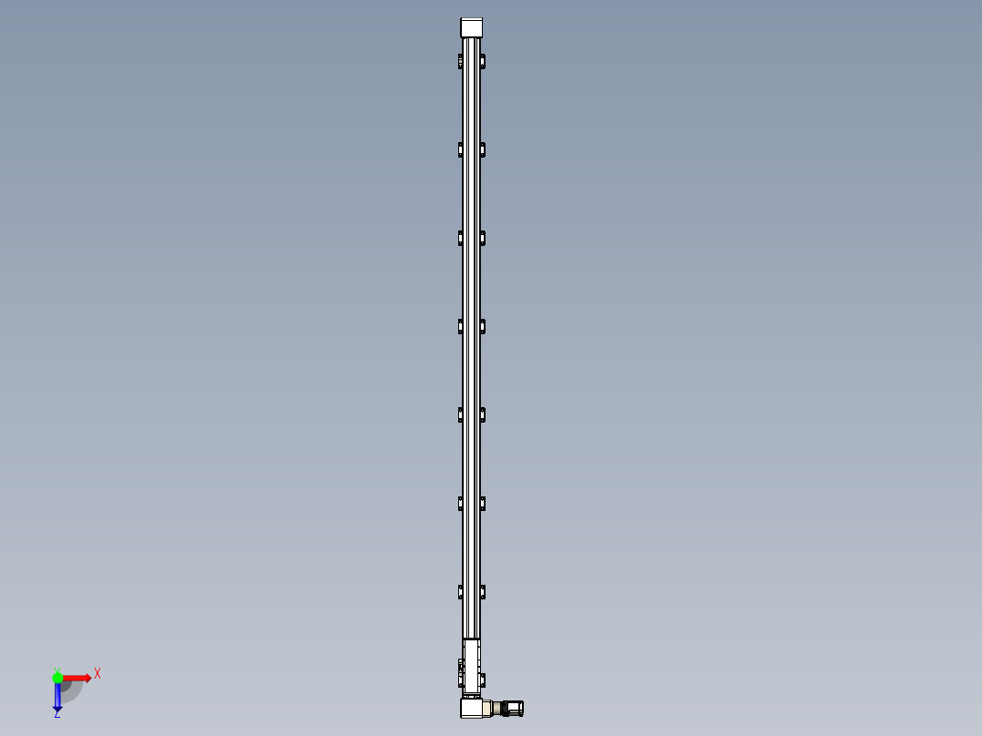 同步带滑台-欧规B8-L176-S2700-L-ZP40-D3-N5俯视图