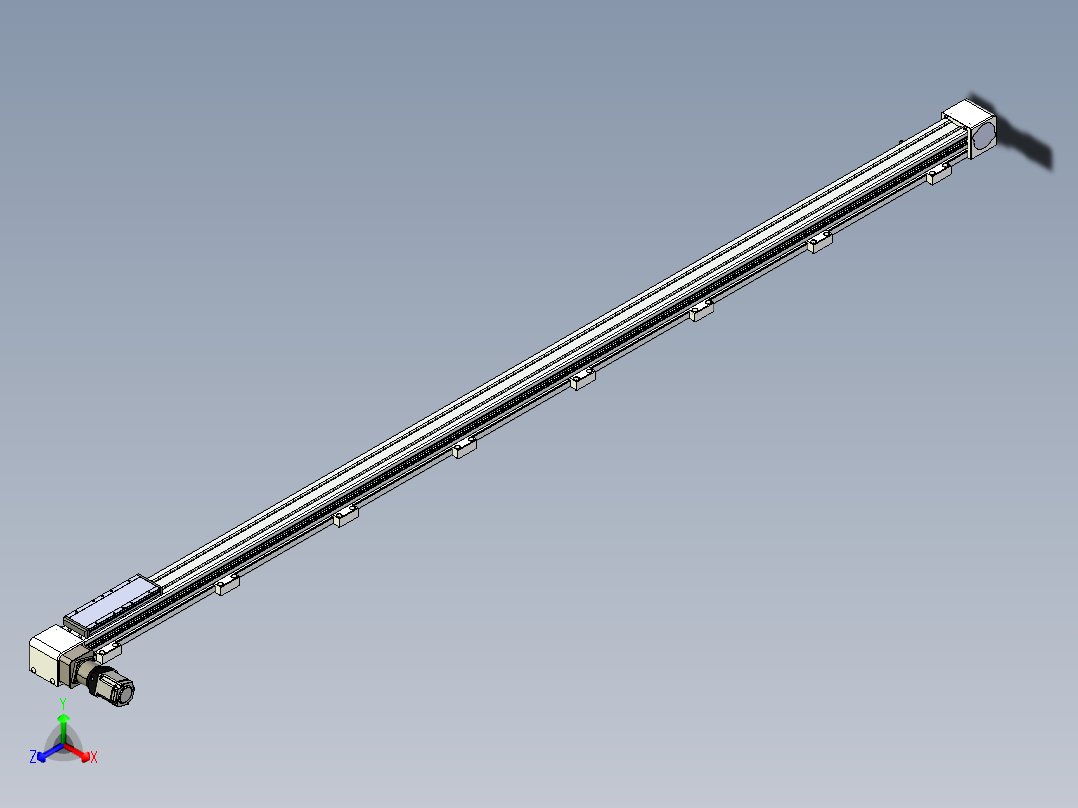 同步带滑台-欧规B8-L176-S2700-L-ZP40-D3-N5正等轴测图