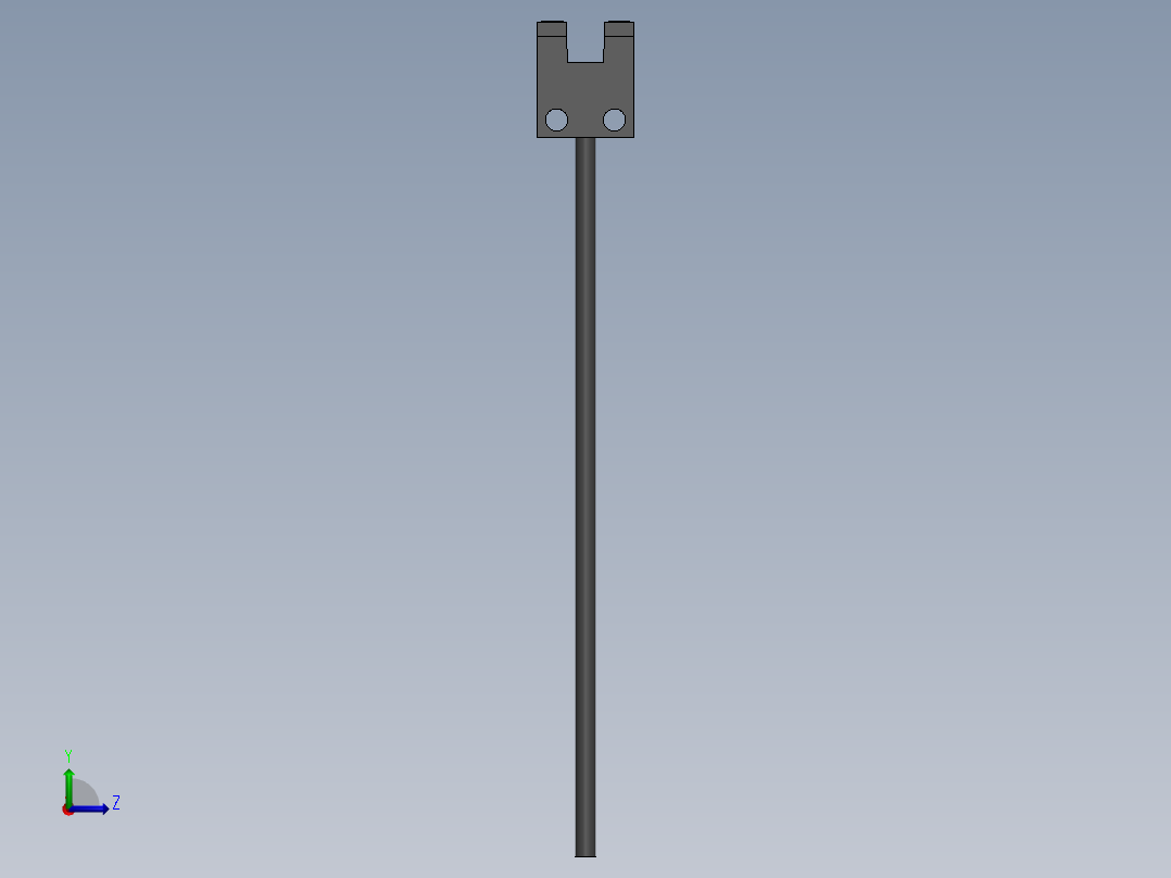 20系列槽型光电（空间紧凑型）导线引出型FC-SPV201Z左视图