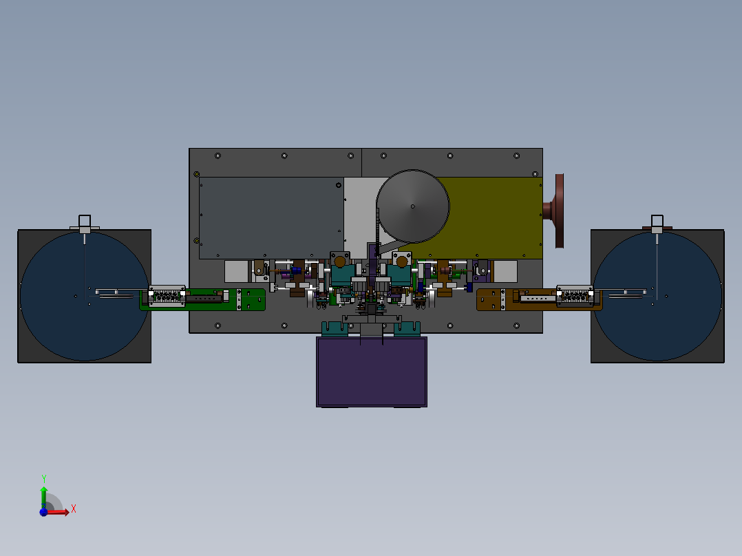 凸轮机构驱动导线焊接机前视图