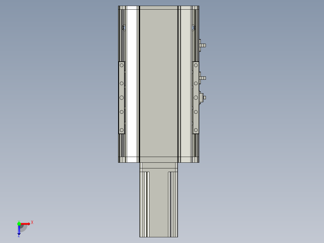 东锦丝杆传动-直线滑台模组DH170-C-L10-S50-BC-P750W-C3俯视图
