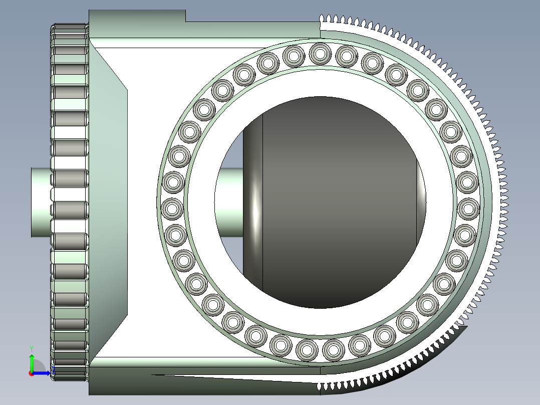 212仿人机器人骨架UG设计左视图