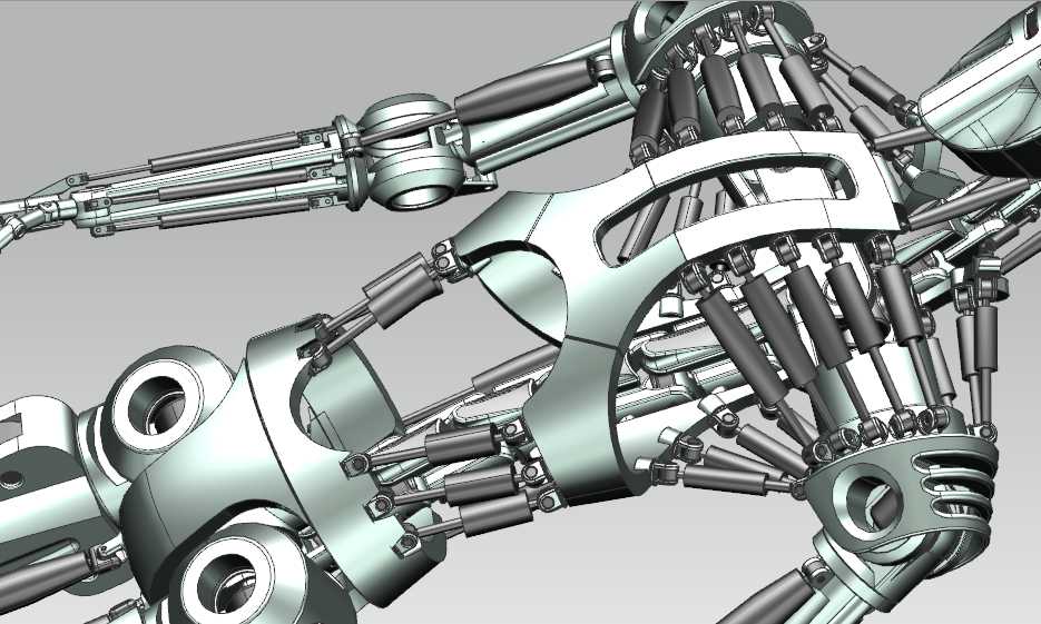 212仿人机器人骨架UG设计
