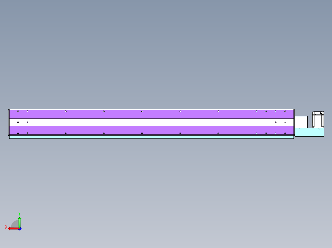 威洛博VBF同步带传动一般环境VBF14-L45-S1200-BL-ZP40-C3后视图