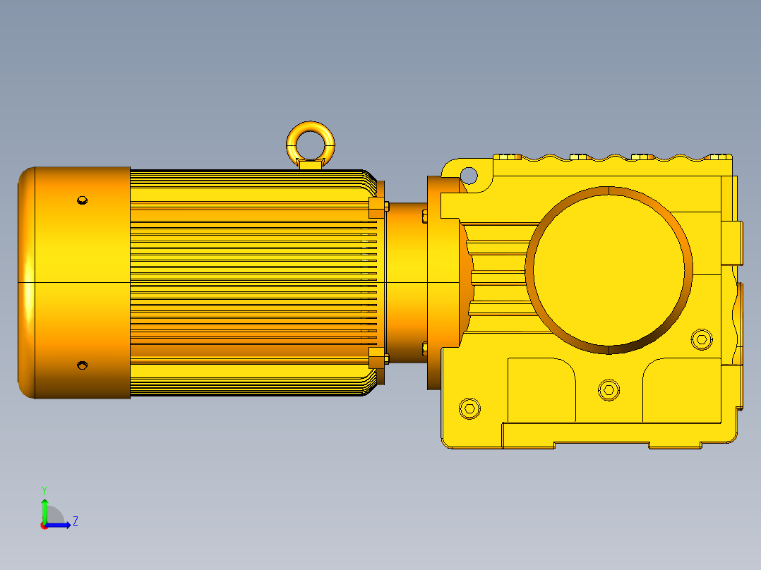 可制动机械手左视图