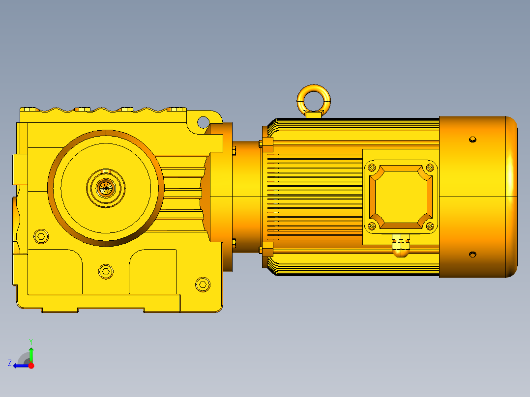 可制动机械手右视图